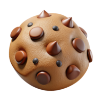 elegant abstract Protein Cookie Chocolate Chip Isolated Element png