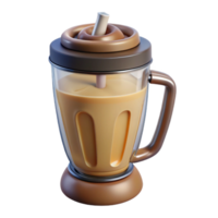 extraordinary abstract Protein Shake in Blender Isolated high quality png