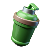 stunning modern Protein Shaker Bottle Green with Transparent Background exclusive png