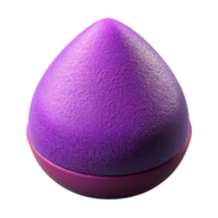 impressive abstract Purple Makeup Sponge Isolated on Transparent Background authentic png