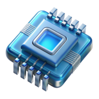 elegant traditional Quantum Computer Processor Close Up Transparent authentic png