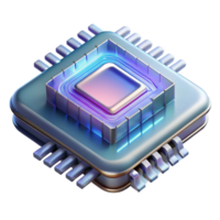 serene classic Quantum Computer Processor Close Up Transparent premium png