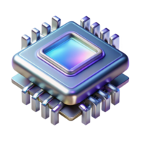 elegant traditional Quantum Computer Processor Close Up Transparent png