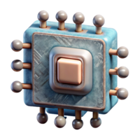 serene traditional Quantum Computing Processor Array Isolated Cutout genuine png
