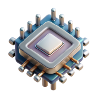 dramatic creative Quantum Computing Processor Array Isolated Cutout high quality png