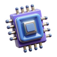 elegant modern Quantum Computing Processor Array Isolated Cutout authentic png