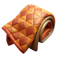serene artistic Quilted Throw Blanket with Warm Colors Cutout original png