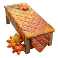 magnificent creative Quilted Table Runner with Autumn Colors Cutout original png