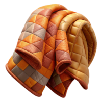 serene rustic Quilted Throw Blanket with Warm Colors Cutout original png