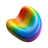 extraordinary abstract Rainbow Gradient Abstract Shape Transparent Background Isolated genuine png