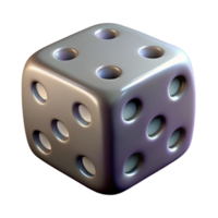 beautiful artistic Realistic Dice Cutout on Transparent Background authentic png