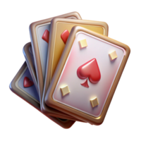 beautiful vintage Realistic Deck of Cards Transparent Element authentic png