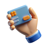 beautiful artistic Realistic Hand Holding Credit Card for Online Shopping Transparent authentic png