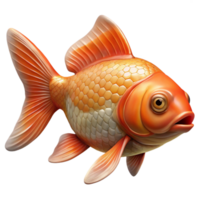 magnificent rustic Realistic Goldfish Side View Transparent Background exclusive png