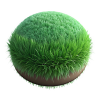 serene artistic Realistic Green Grass with Transparent Background png
