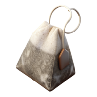 vibrant minimalist Realistic Herbal Tea Bag Isolated on Transparent Background authentic png