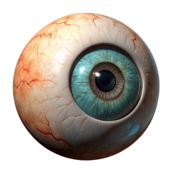 sereno criativo realista humano olho isolado elemento png