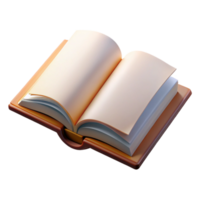 dramatic creative Realistic Open Book with Blank Pages Transparent high resolution png