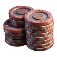 dramatic artistic Realistic Poker Chips Stack Transparent Element genuine png