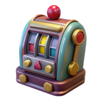 elegant minimalist Realistic Slot Machine Transparent Element high quality png