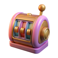 magnificent artistic Realistic Slot Machine Transparent Element premium png