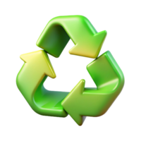 extraordinary abstract Recycle Symbol Green Gradient Transparent Background authentic png