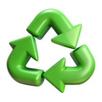 stunning rustic Recycling Symbol with Arrows Green Transparent Background high resolution png