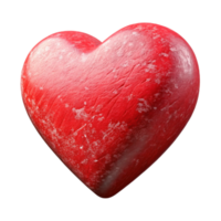 elegant abstract Red Heart Icon Angled View Transparent Background professional png