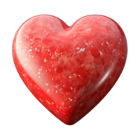 serene rustic Red Heart Icon Angled View Transparent Background png