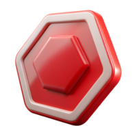 beautiful classic Red Stop Sign Octagonal Shape Transparent Background authentic png