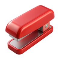 impressive artistic Red Stapler Side View with Transparent Background detailed png