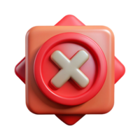 stunning contemporary Red X Icon with Error Message Transparent authentic png