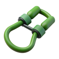 dramatic modern Resistance Band Green Color with Handles Isolated genuine png