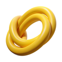 beautiful abstract Resistance Band Loop Yellow Transparent Background png
