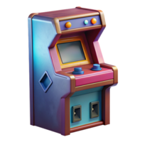 elegant abstract Retro Arcade Cabinet Side View Cutout high quality png