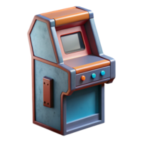 impressive abstract Retro Arcade Cabinet Side View Cutout high quality png
