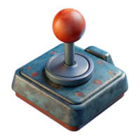 beautiful rustic Retro Arcade Joystick Top View Isolated exclusive png