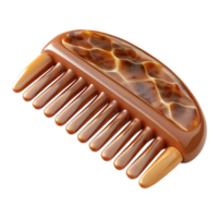 elegant minimalist Retro Hair Comb Tortoise Shell Style Cutout original png