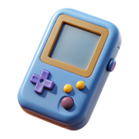 serene classic Retro Handheld Game Console Top View Cutout high quality png