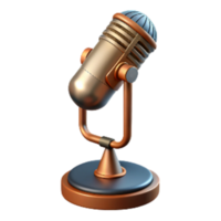 extraordinary minimalist Retro Microphone Stand with Adjustable Height Transparent Background professional png