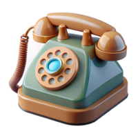 dramatic traditional Retro Telephone Cutout with Rotary Dial Transparent Background original png