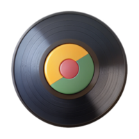 extraordinary classic Retro Vinyl Record with Colorful Label Transparent Background genuine png
