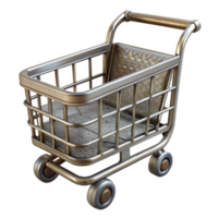 extraordinary minimalist Reusable Shopping Cart Metal Isolated high resolution png