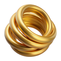 elegant vintage Ring Stack Multiple Gold Rings Thin Bands Isolated exclusive png