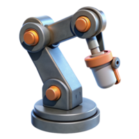 wonderful modern Robot Arm Front View Isolated high resolution png