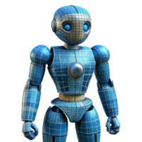 serene rustic Robot Body Blueprint Design Isolated Element detailed png