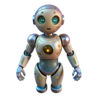 elegant rustic Robot Body with Multiple Sensors Transparent Background high resolution png