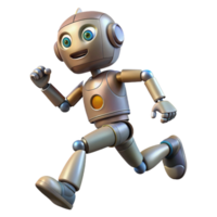 stunning artistic Robot Running Animation Sequence Cutout high quality png