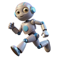 vibrant modern Robot Running Animation Sequence Cutout high quality png