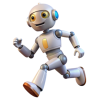beautiful modern Robot Running Animation Sequence Cutout premium png